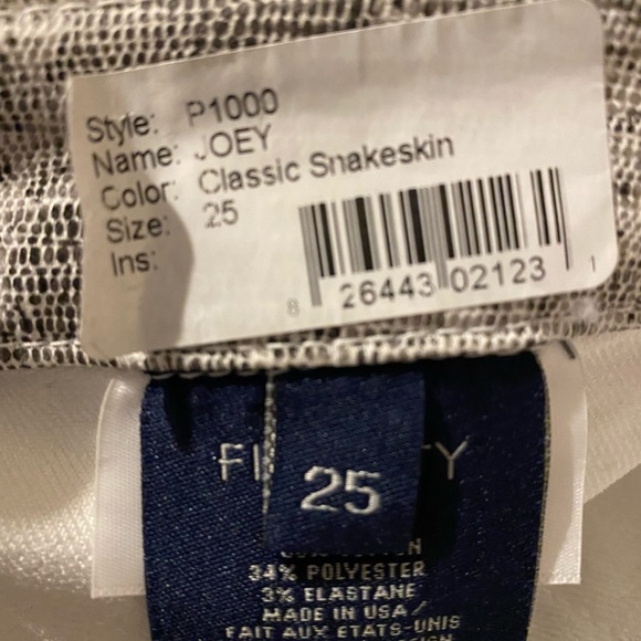 Fidelity snake print pants new without tags - Picture 2 of 5